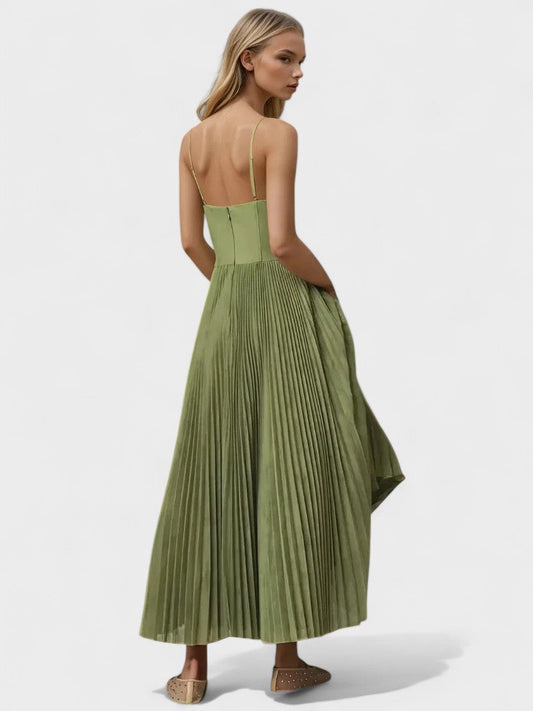 Melissa | Midi Sukienka Plisowana