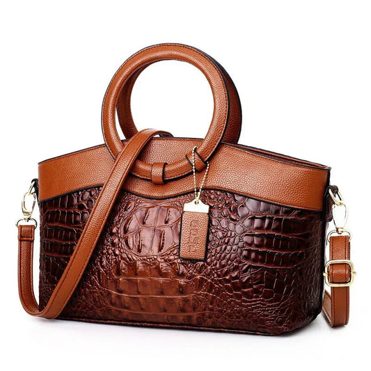 Frances | Klasyczna Skórzana Torba na Ramię w Stylu Vintage
