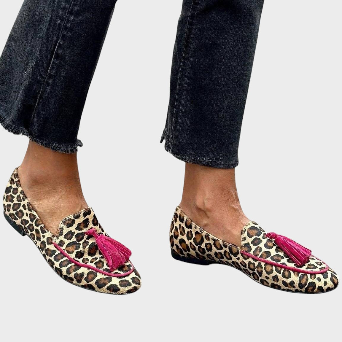 Mariana – Leopardo vzor mokasíny