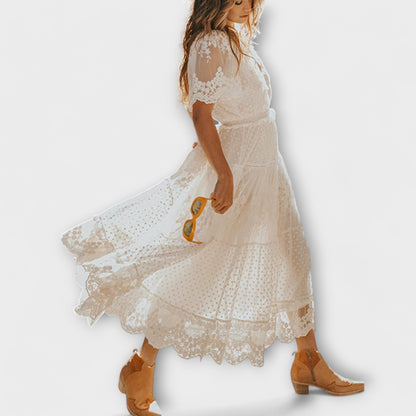 Helena | Midi šaty Lacey s V výstrihom
