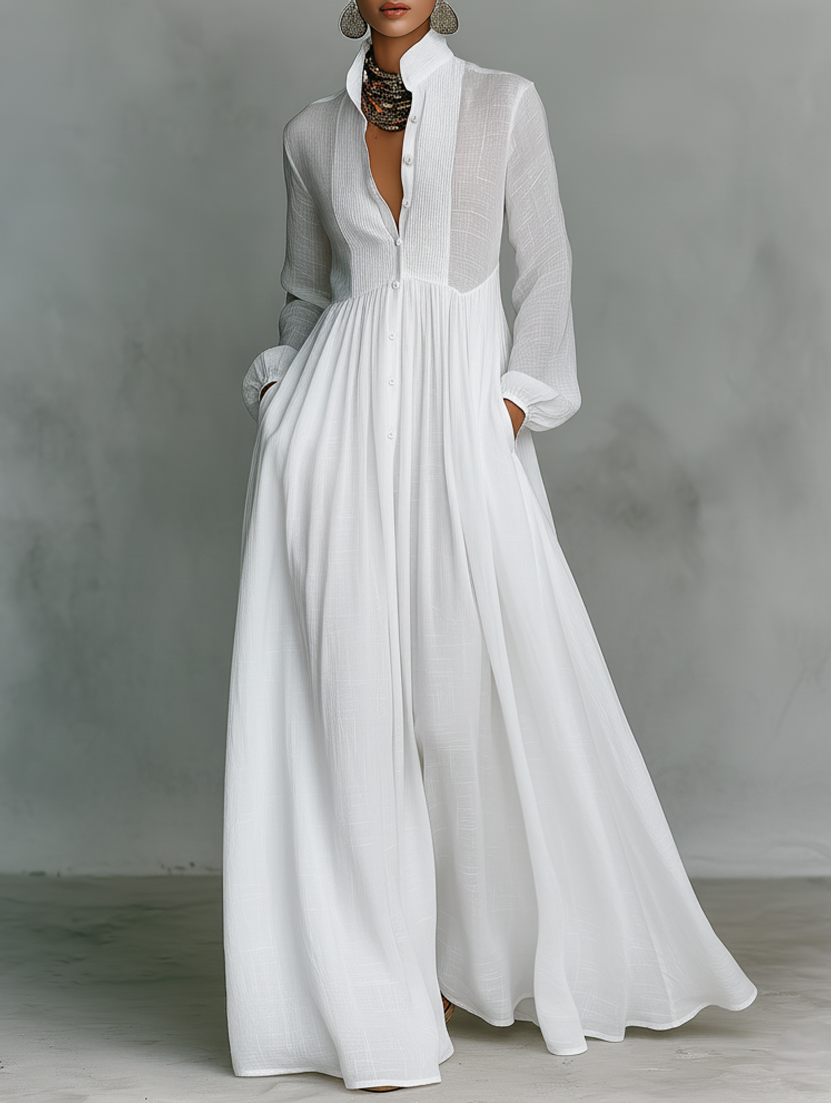 Elisa – Maxi Patchwork Šaty