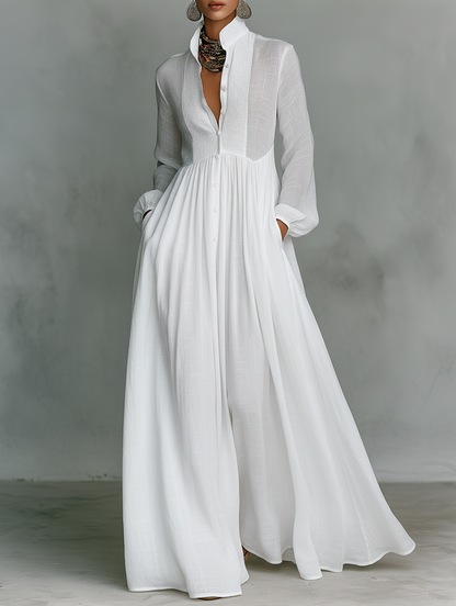 Elisa – Maxi Patchwork Šaty