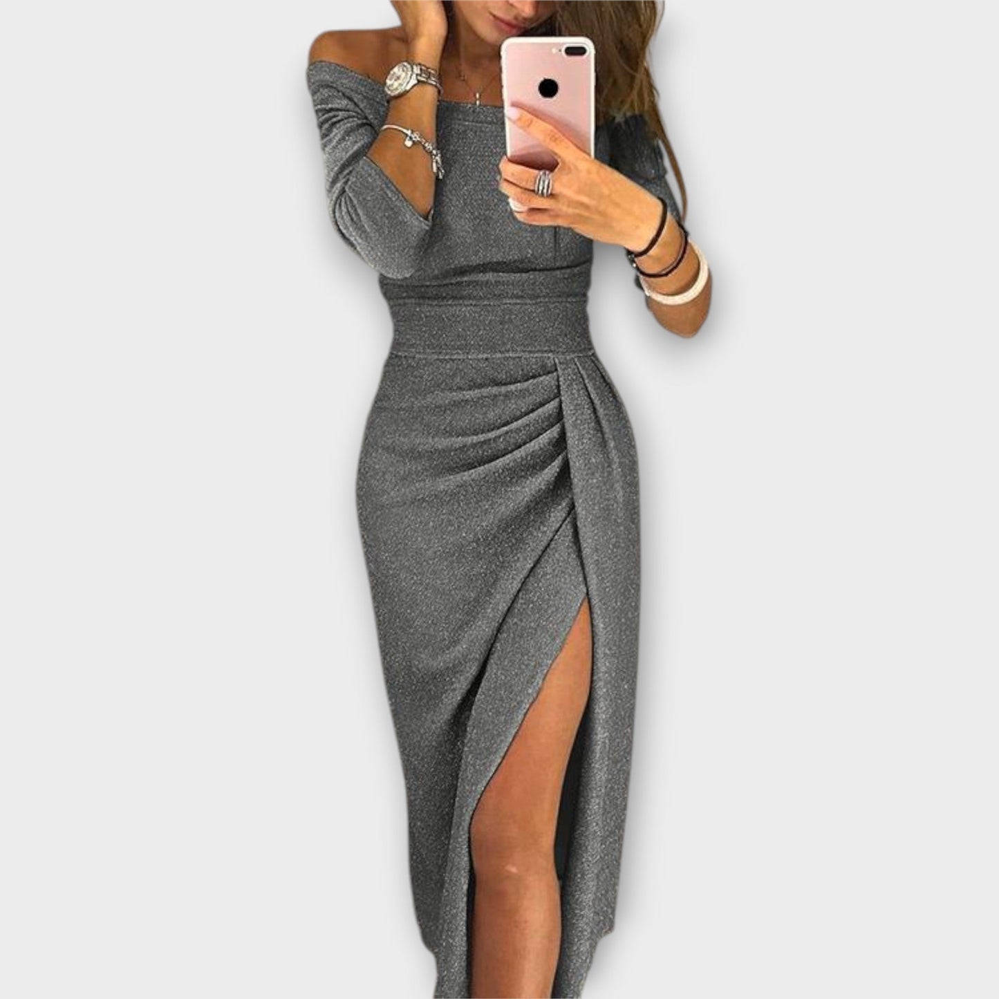 Lena | Elegantná šaty bez ramienok