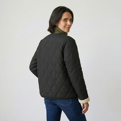 Oversize prešívaná bunda na každodenné nosenie