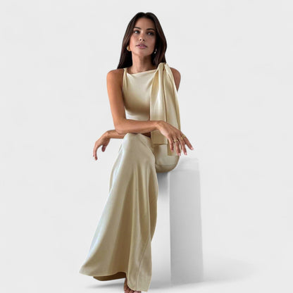 Isadora – Saténová Dlhá Šaty