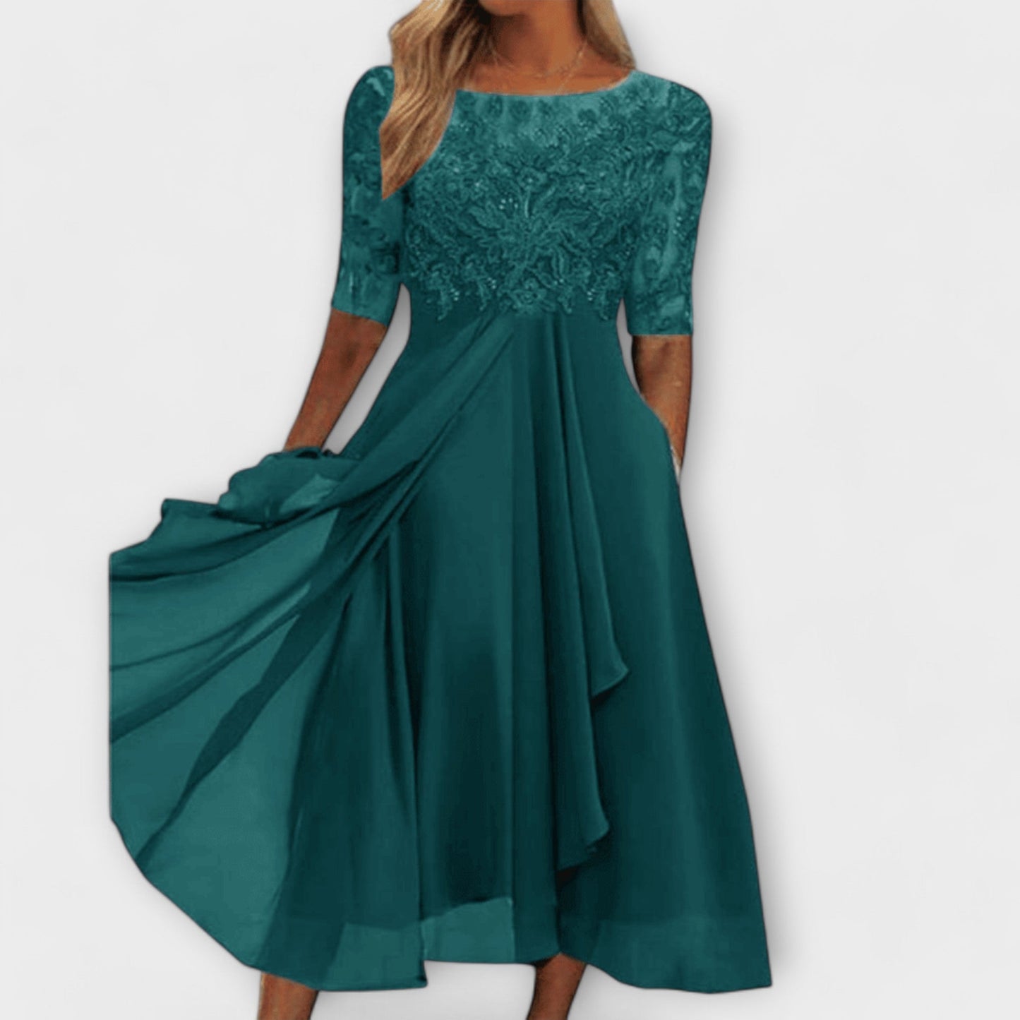 Sara – Elegantné Šaty pre Svadobných Hostí