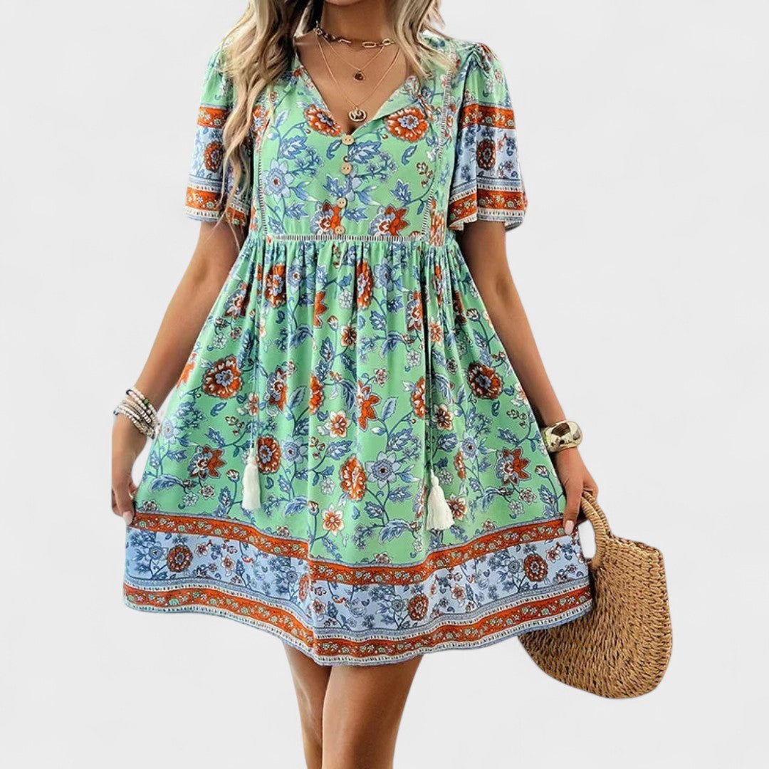 Marta | Boho Kvetinové Šaty