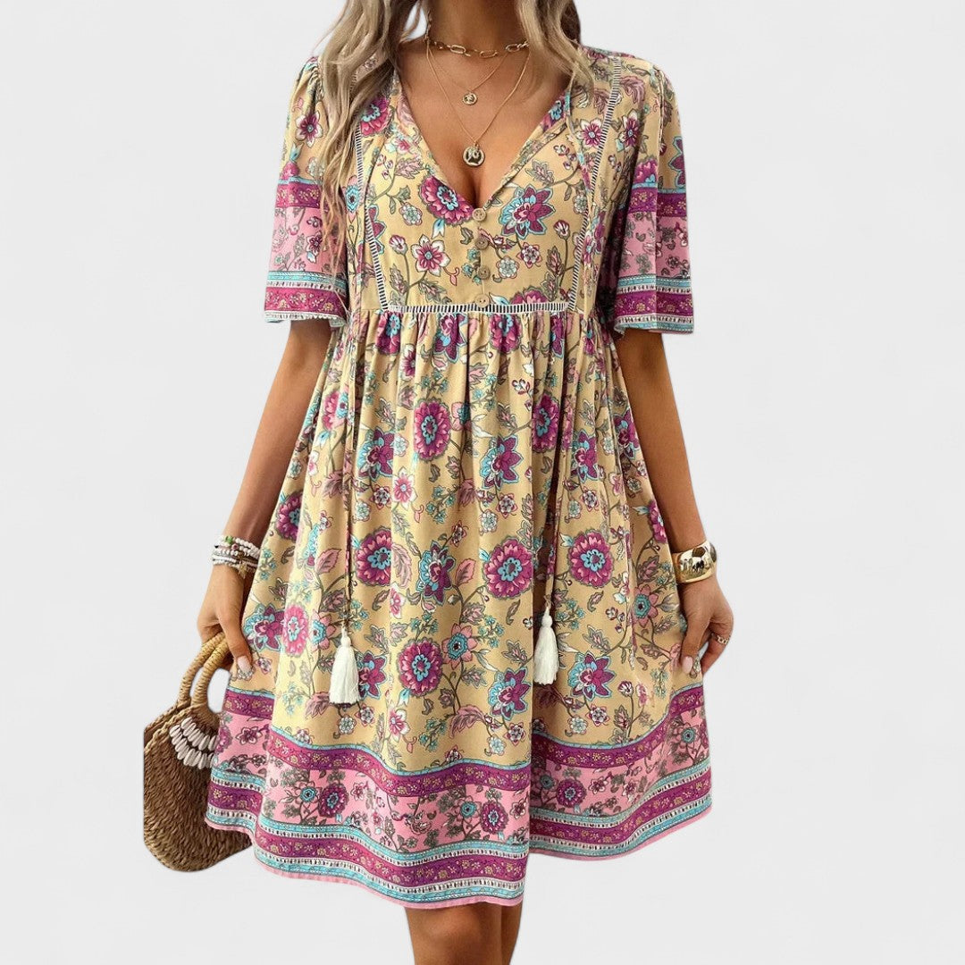 Marta | Boho Kvetinové Šaty