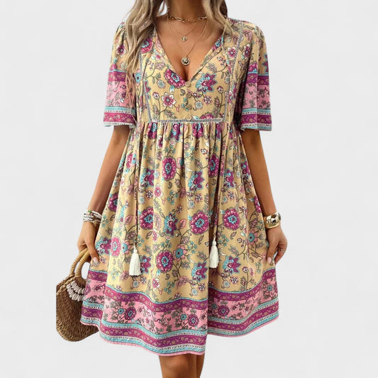 Marta | Sukienka Boho w Kwiaty