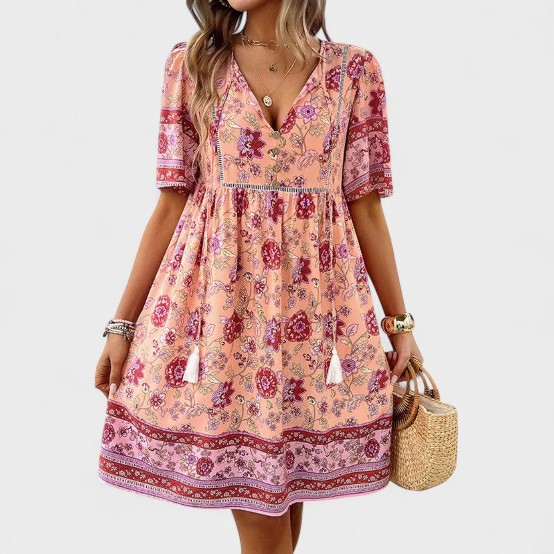 Marta | Boho Kvetinové Šaty
