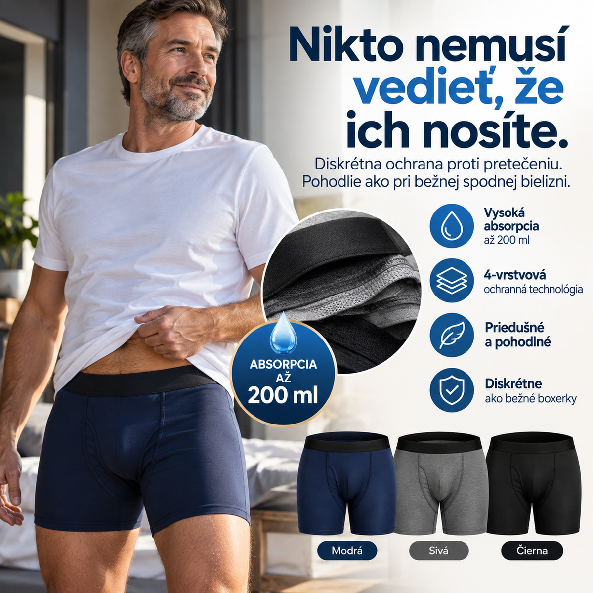 Martin – pánske boxerky proti pretečeniu