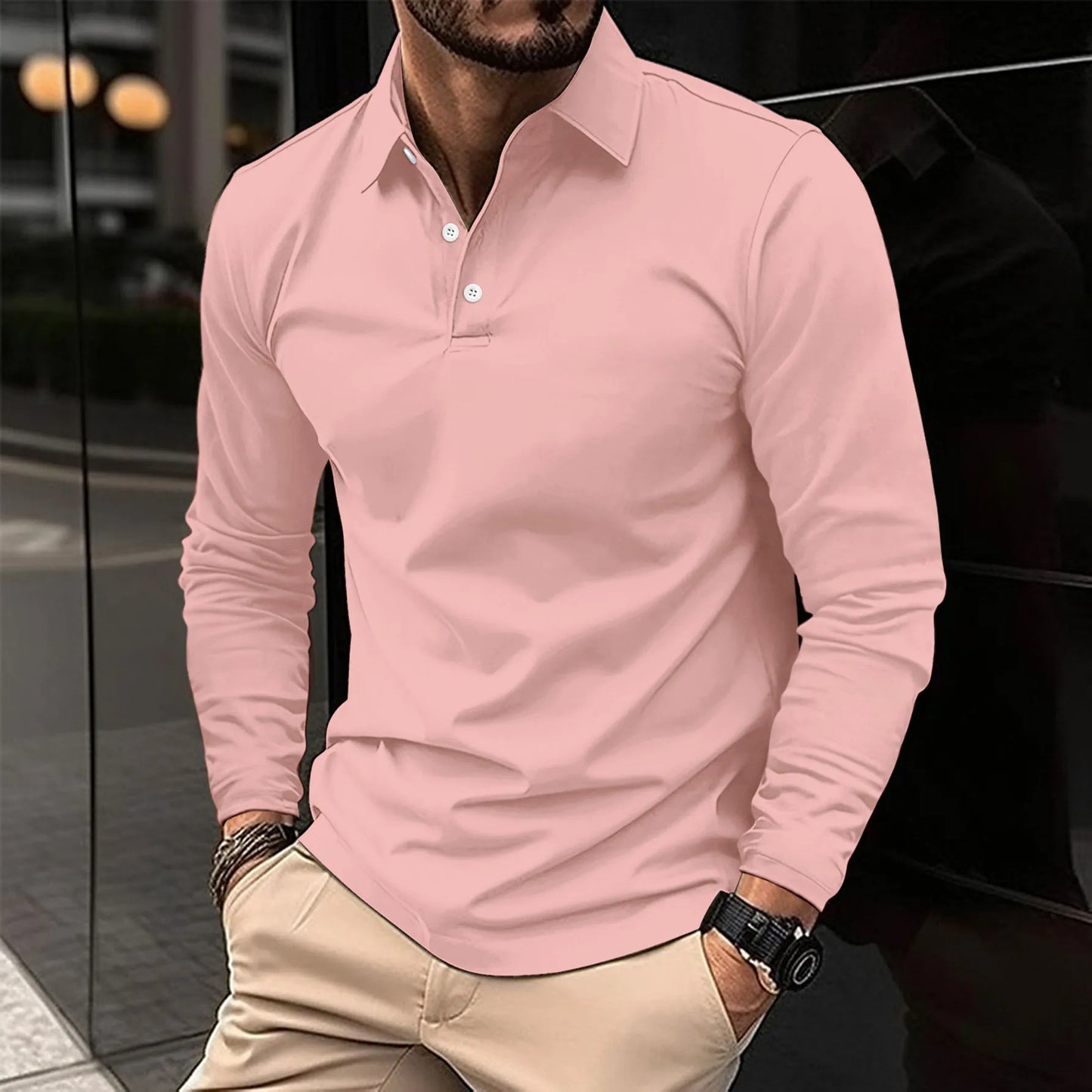 Ethan™ | Polo tričko s dlhým rukávom