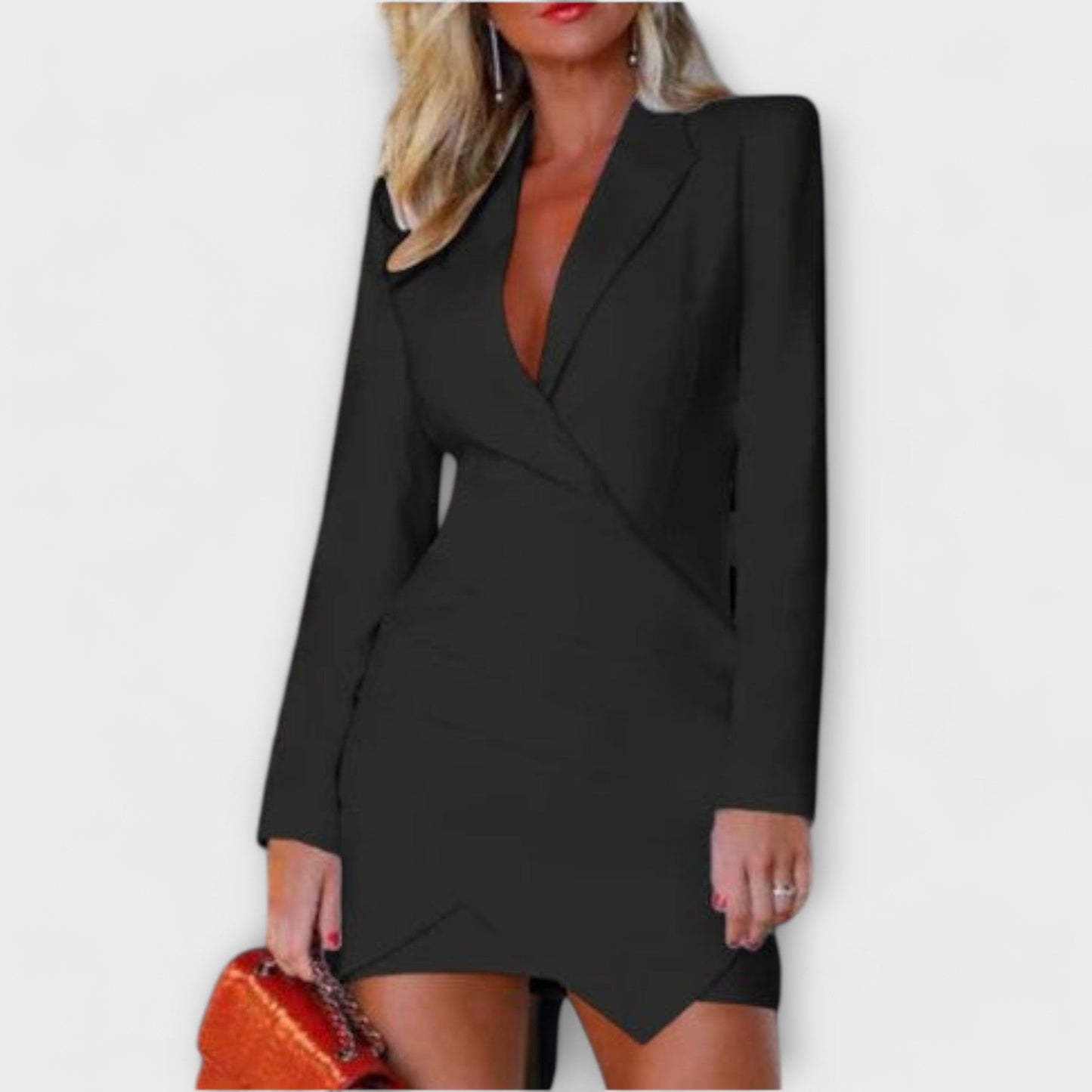 Gabriela | Elegantný Blazer Šaty s Hlbokým Výstrihom