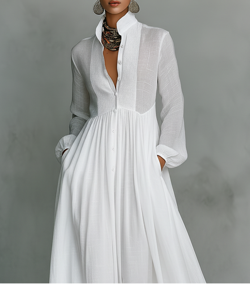 Elisa – Maxi Patchwork Šaty