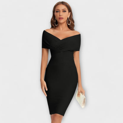 Ofélia | Elegantné Šaty s V Výstrihom