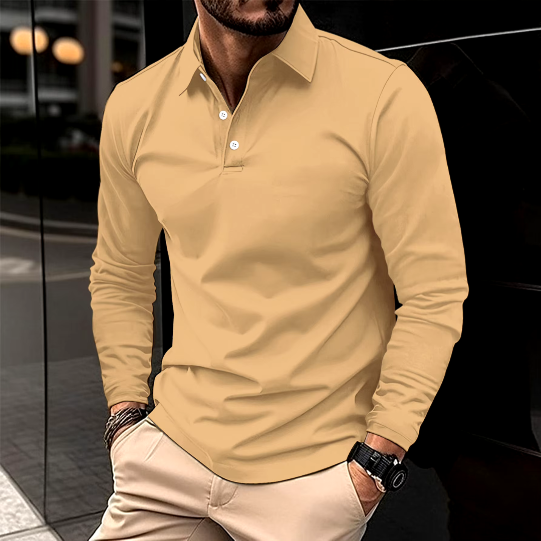 Ethan™ | Polo tričko s dlhým rukávom