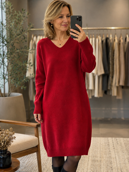 Katarína | Elegantné šaty zo 100% merino vlny
