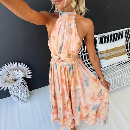 Aurora™ | Elegantné maxi šaty s umeleckou potlačou