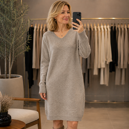 Katarína | Elegantné šaty zo 100% merino vlny