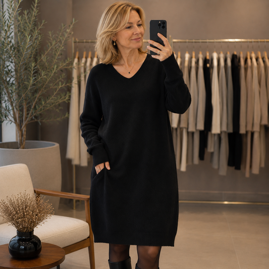 Katarína | Elegantné šaty zo 100% merino vlny