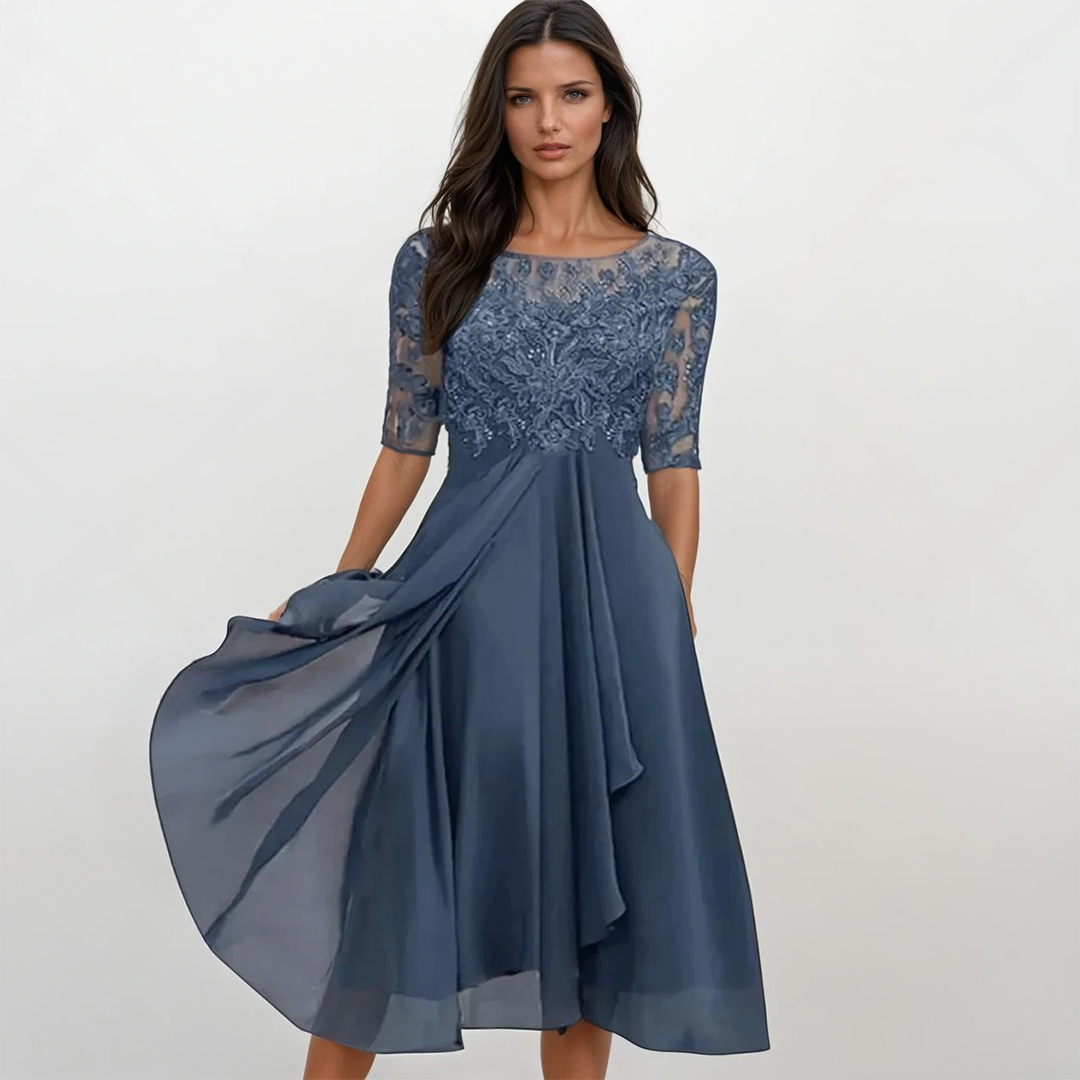 Sara – Elegantné Šaty pre Svadobných Hostí