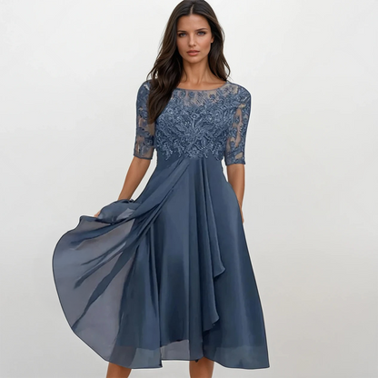 Sara – Elegantné Šaty pre Svadobných Hostí