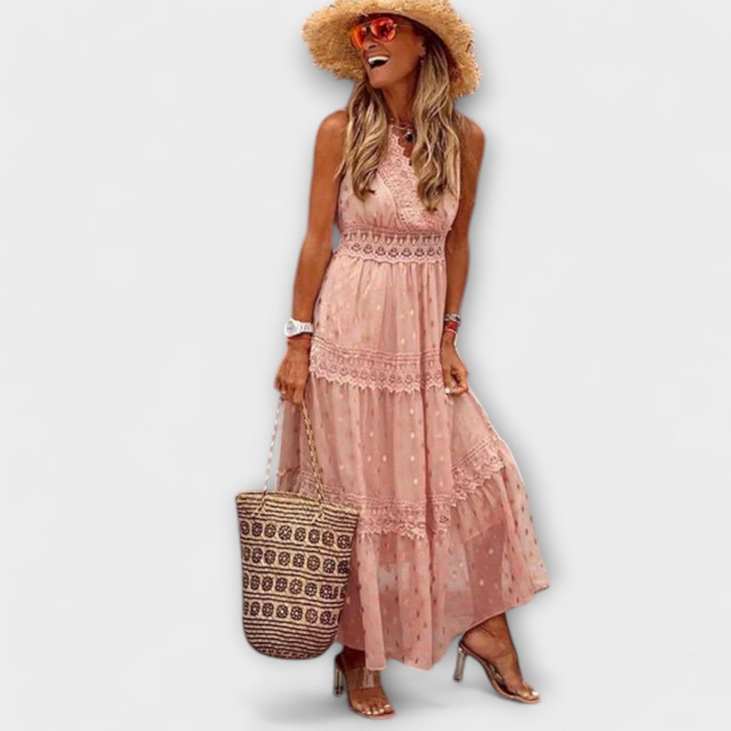 Lola | Maxi sukňa s boho čipkou