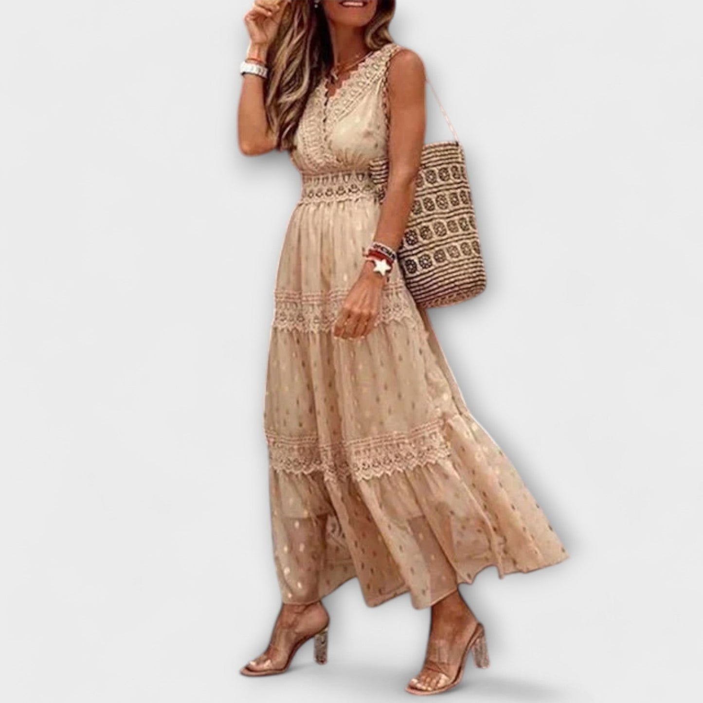 Lola | Maxi sukňa s boho čipkou