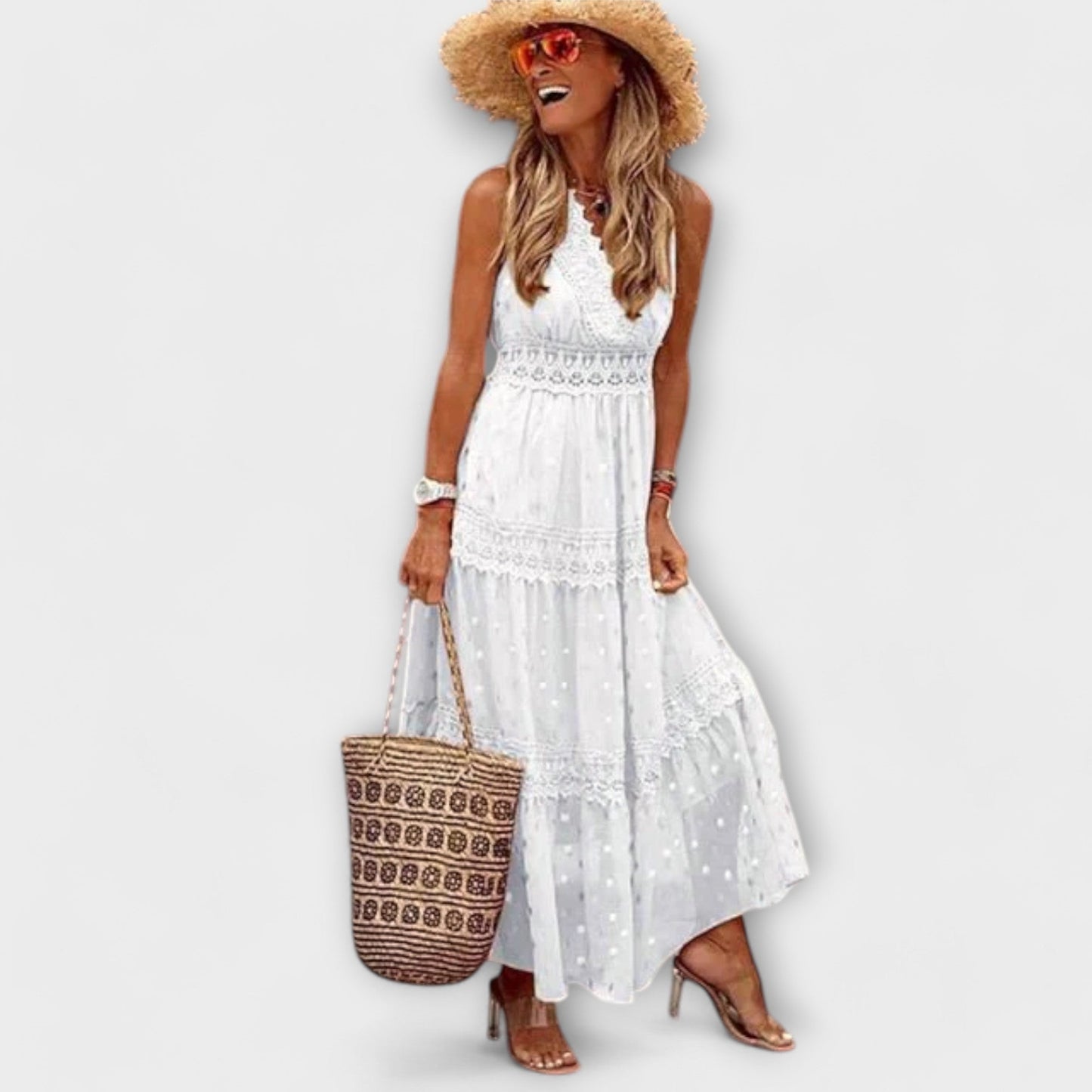 Lola | Maxi sukňa s boho čipkou