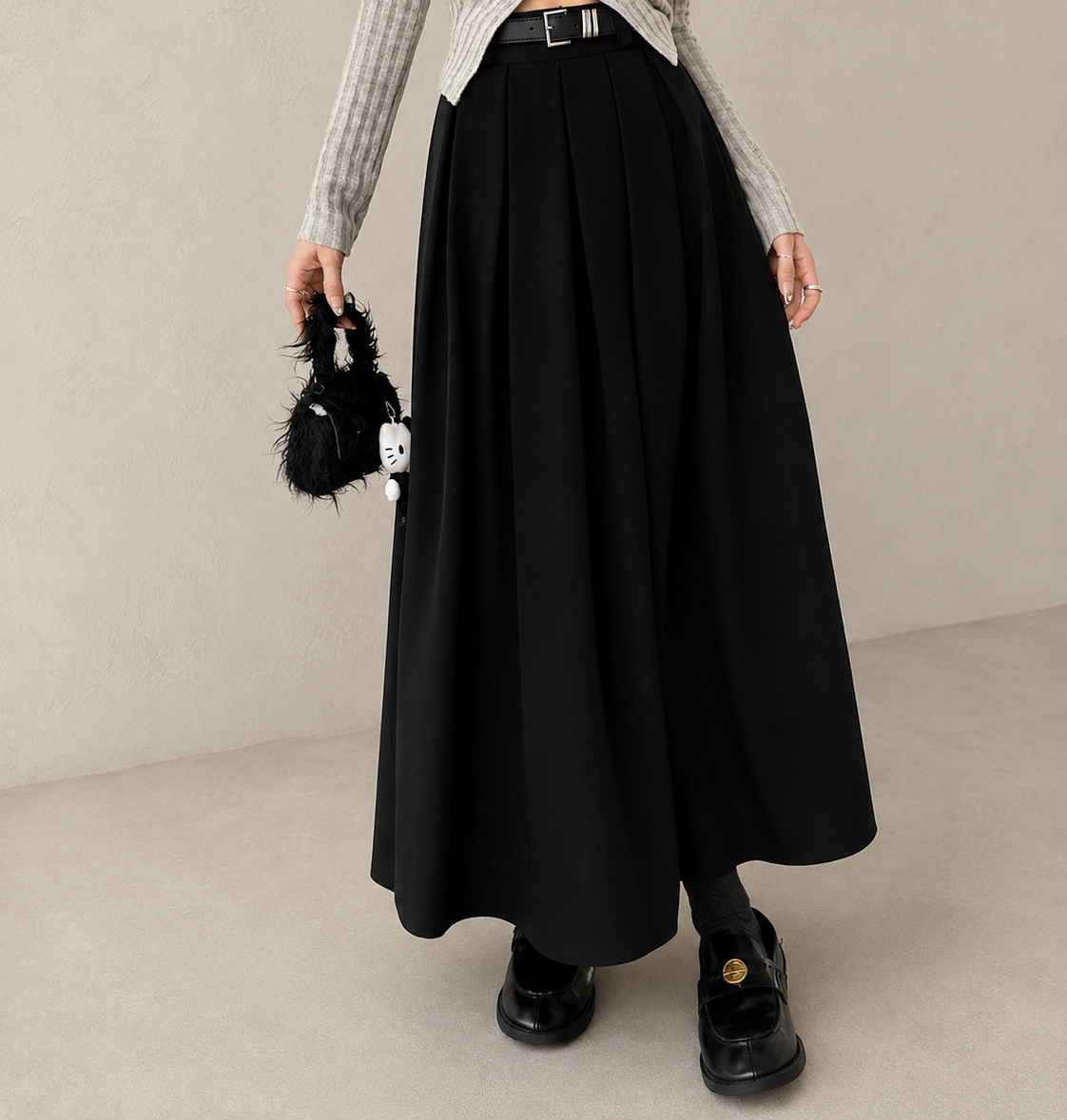 Natália™ | Elegancka plisowana spódnica midi