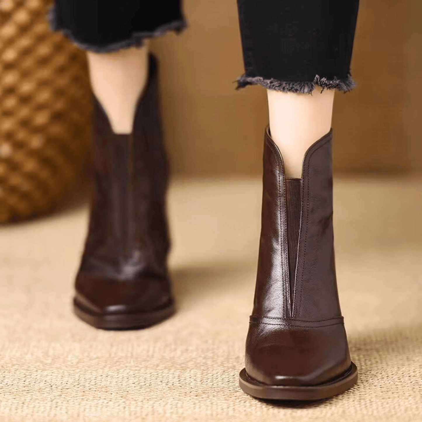 Rosalie™ | Elegantné čižmy s stredne vysokým podpätkom