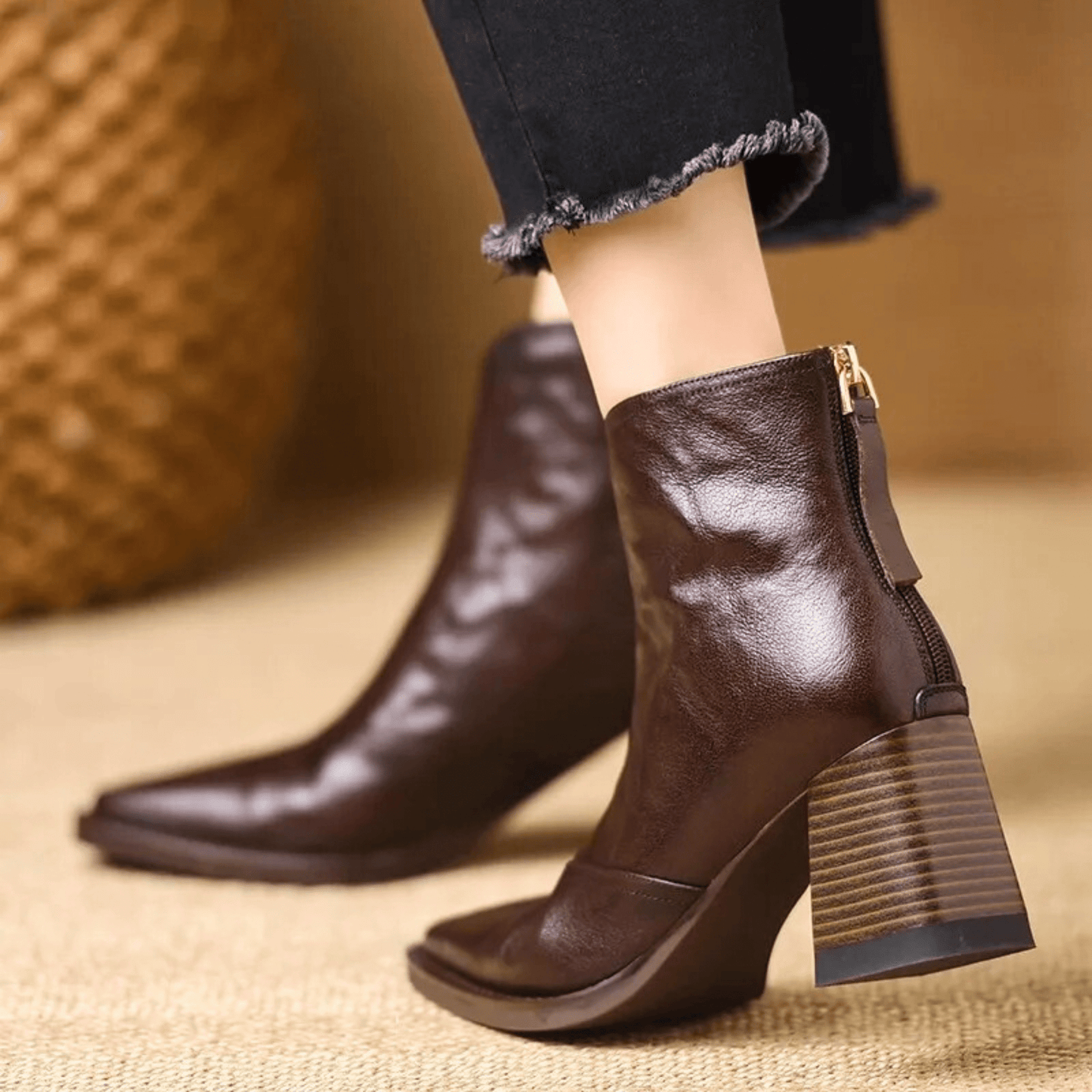 Rosalie™ | Elegantné čižmy s stredne vysokým podpätkom
